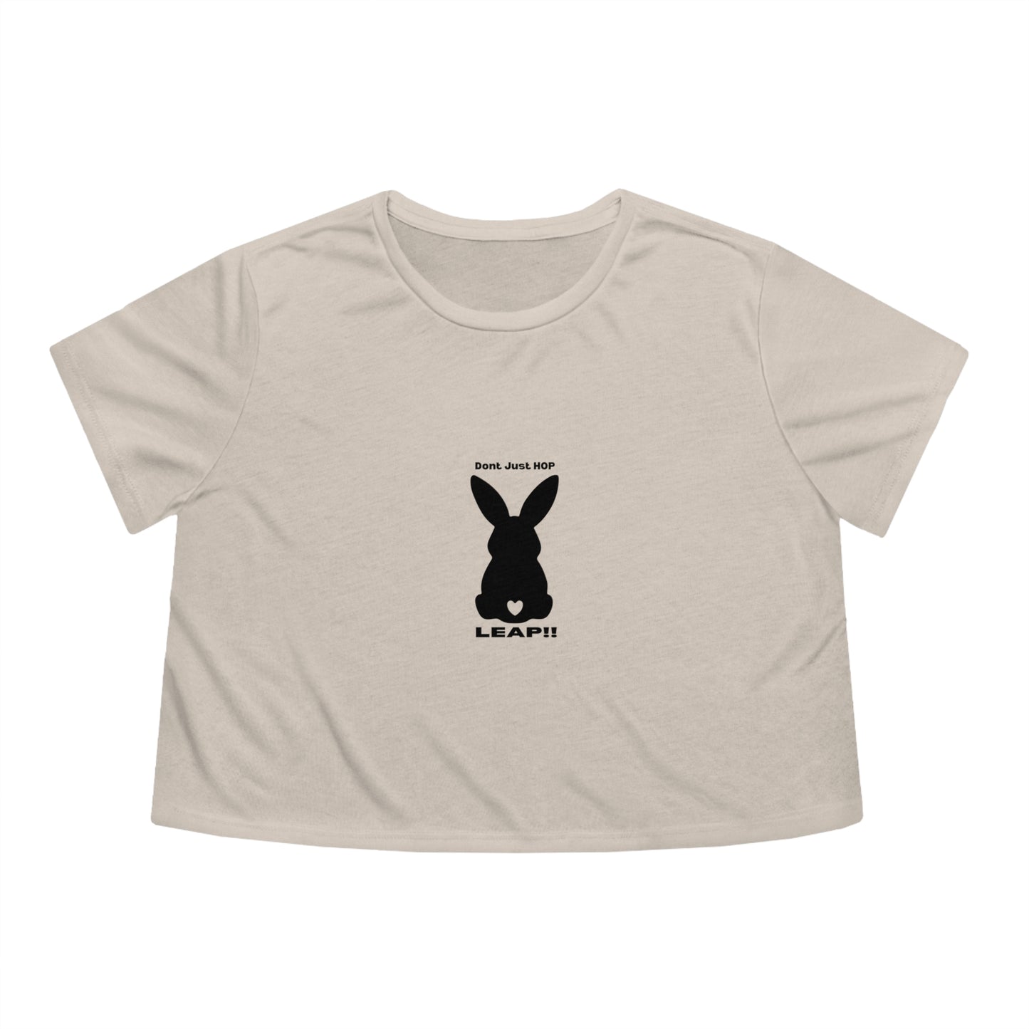 Women's Flowy Bunny Leap Cropped Tee