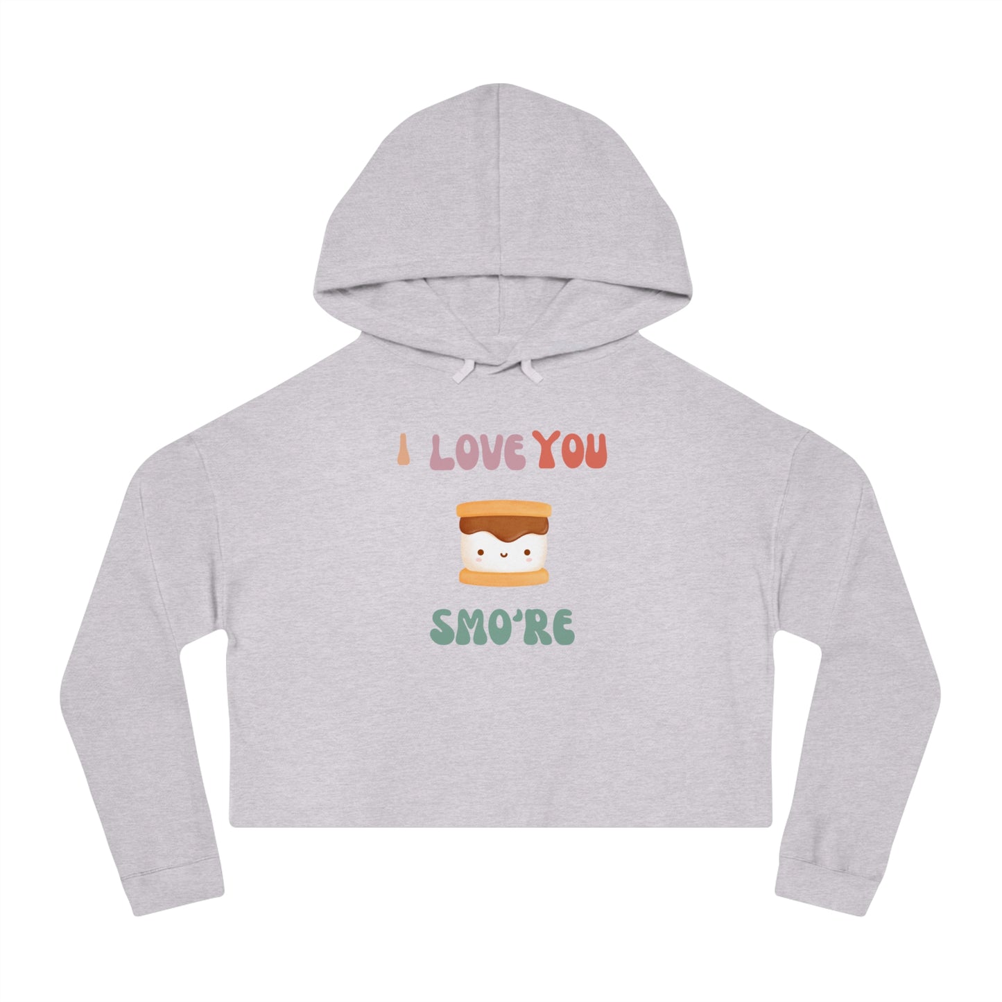 Women’s Cropped Hooded Sweatshirt "Smo're"