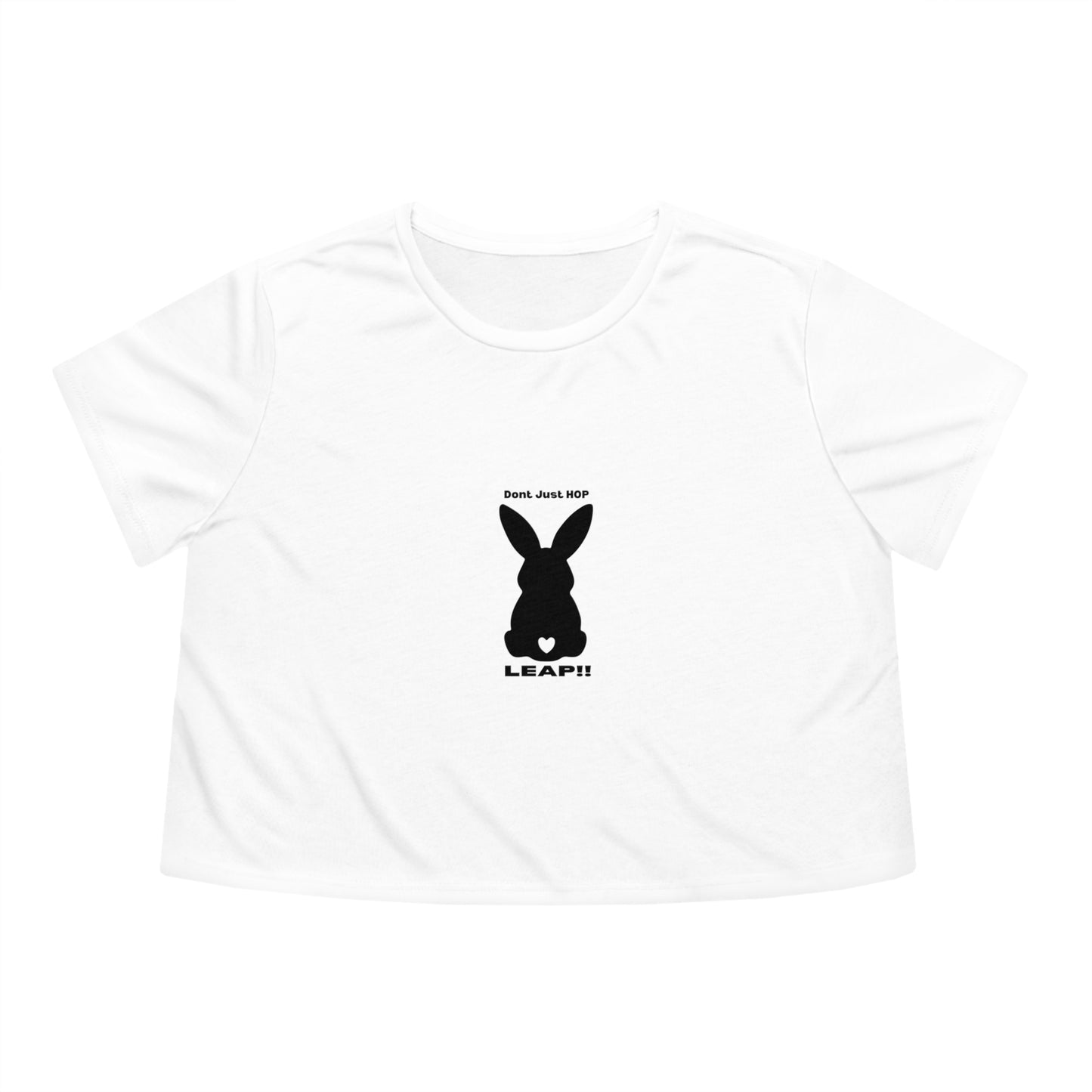 Women's Flowy Bunny Leap Cropped Tee