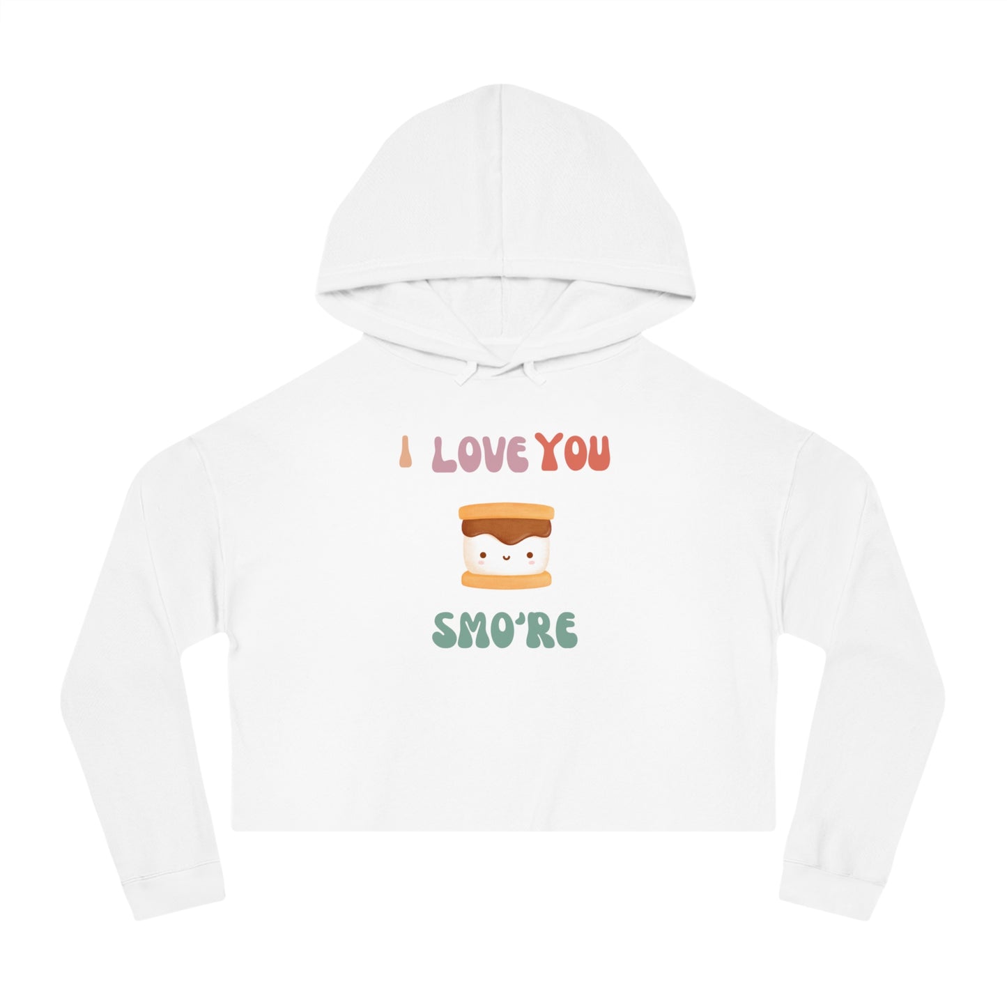 Women’s Cropped Hooded Sweatshirt "Smo're"