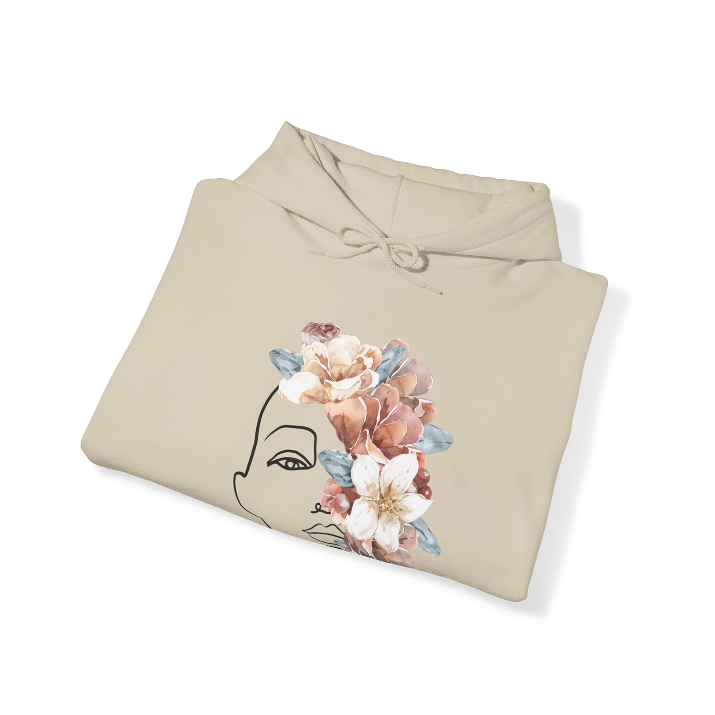 Flower Female Hooded Sweatshirt