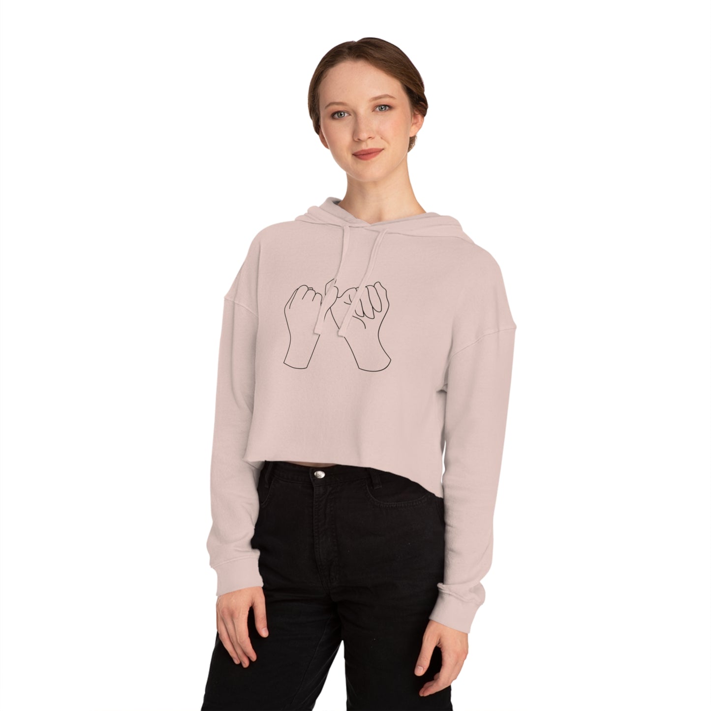 Women’s Cropped Hooded Sweatshirt Promise