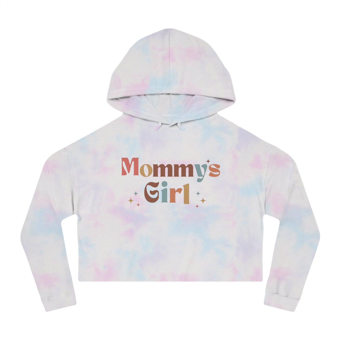 Women’s Cropped Hooded Sweatshirt Mommys Girl