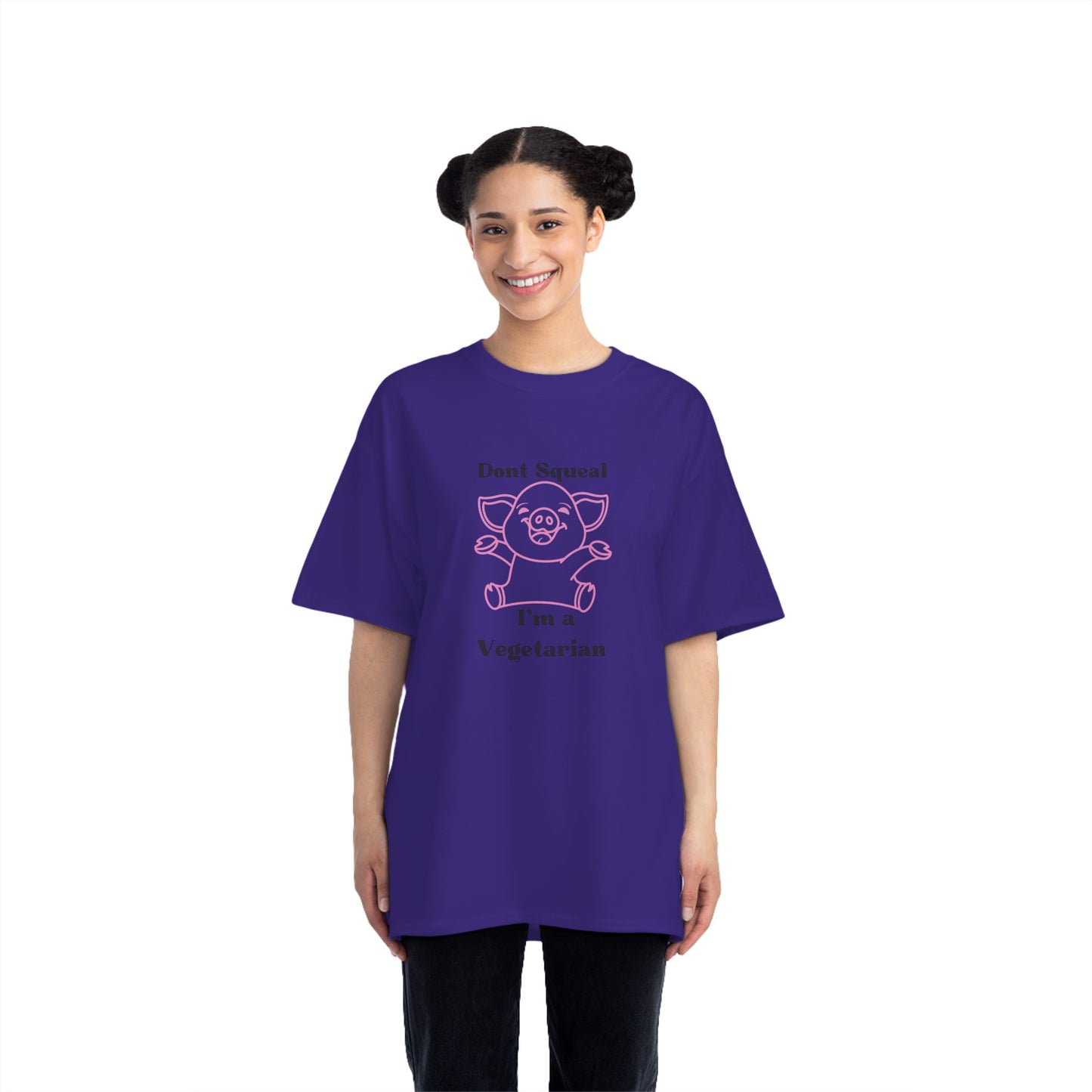 Beefy-T®  Short-Sleeve T-Shirt Happy Pig