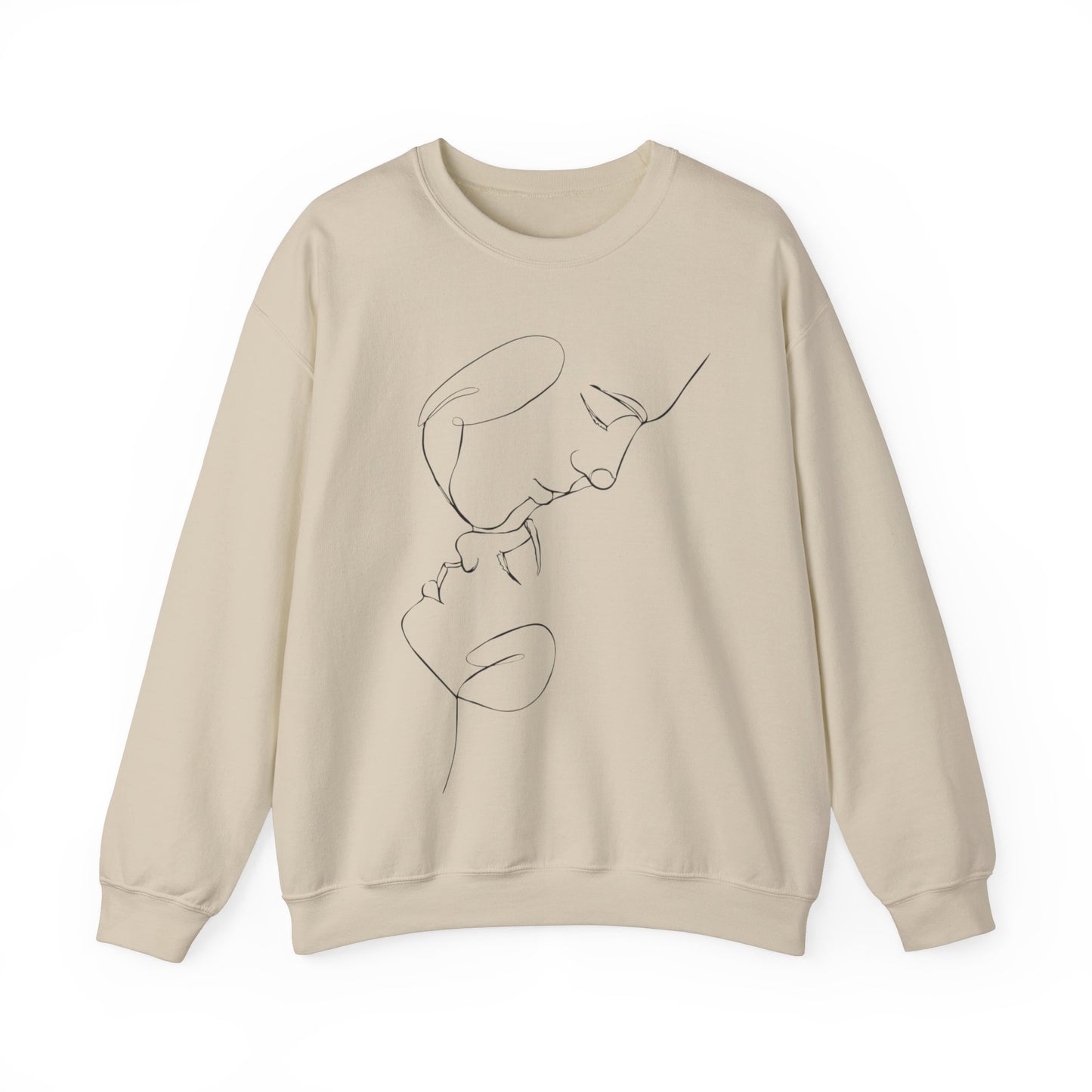 Unisex Heavy Blend™ Crewneck Sweatshirt Line Art Love