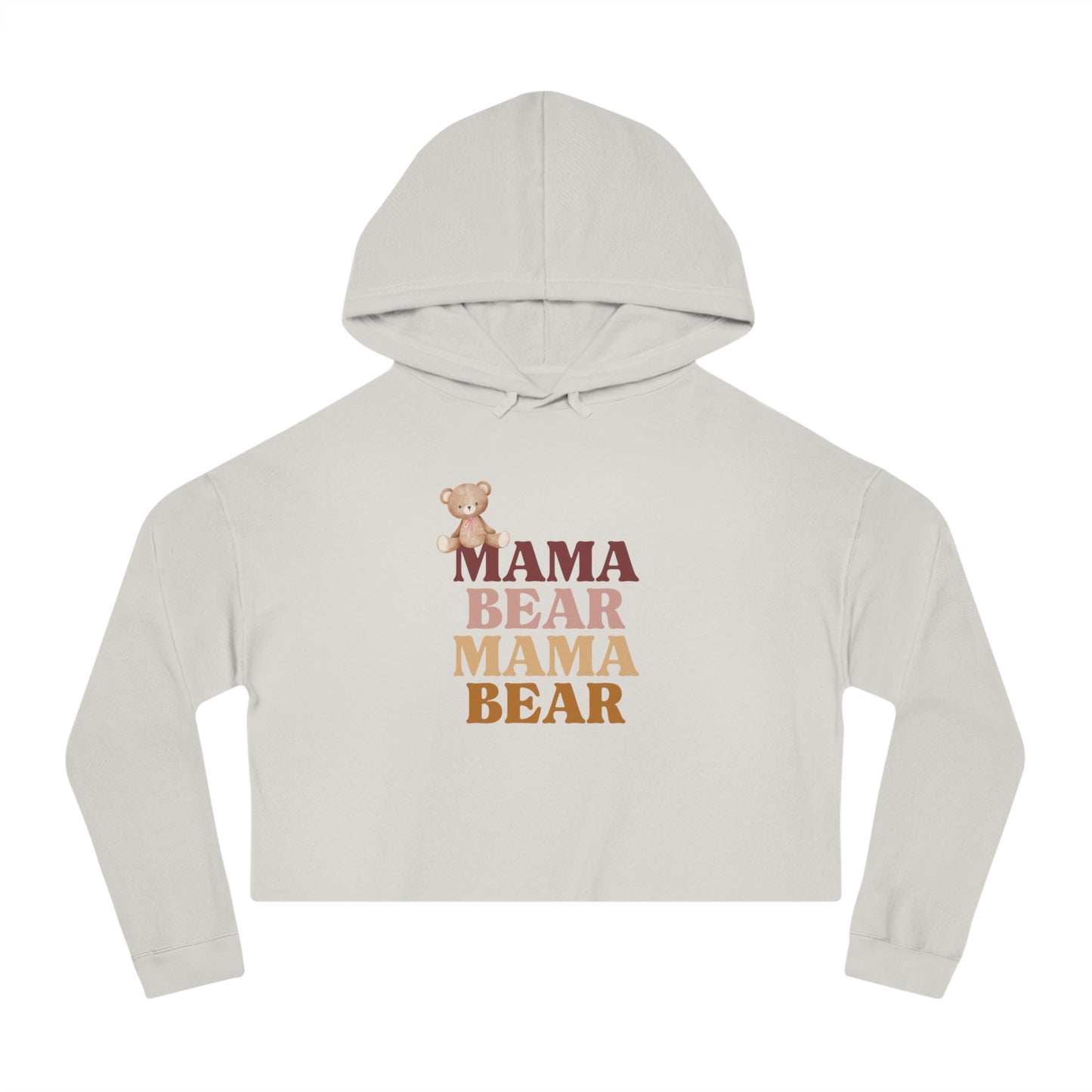 Women’s Cropped Hooded Sweatshirt Mama Bear