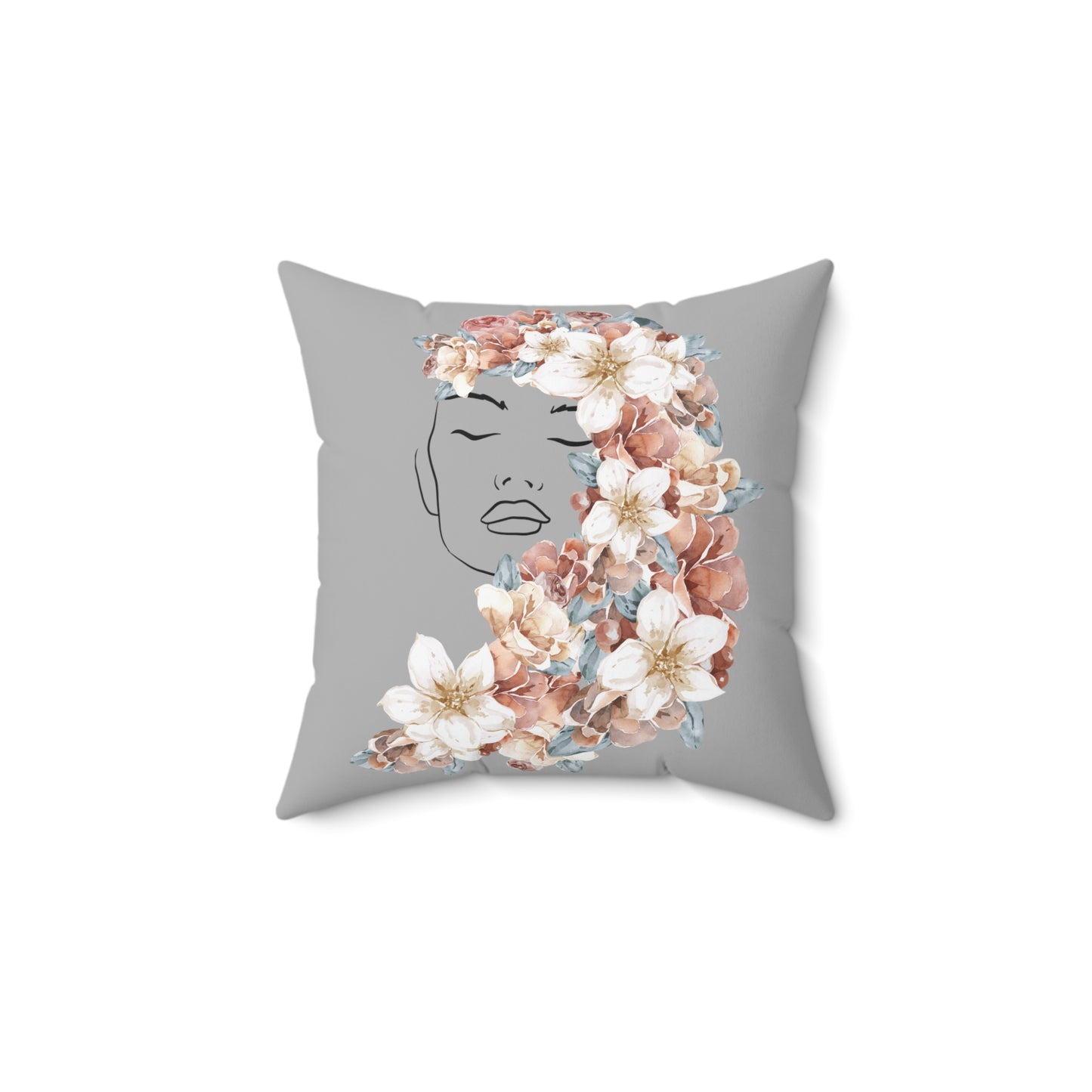 Flower Girl Square Pillow