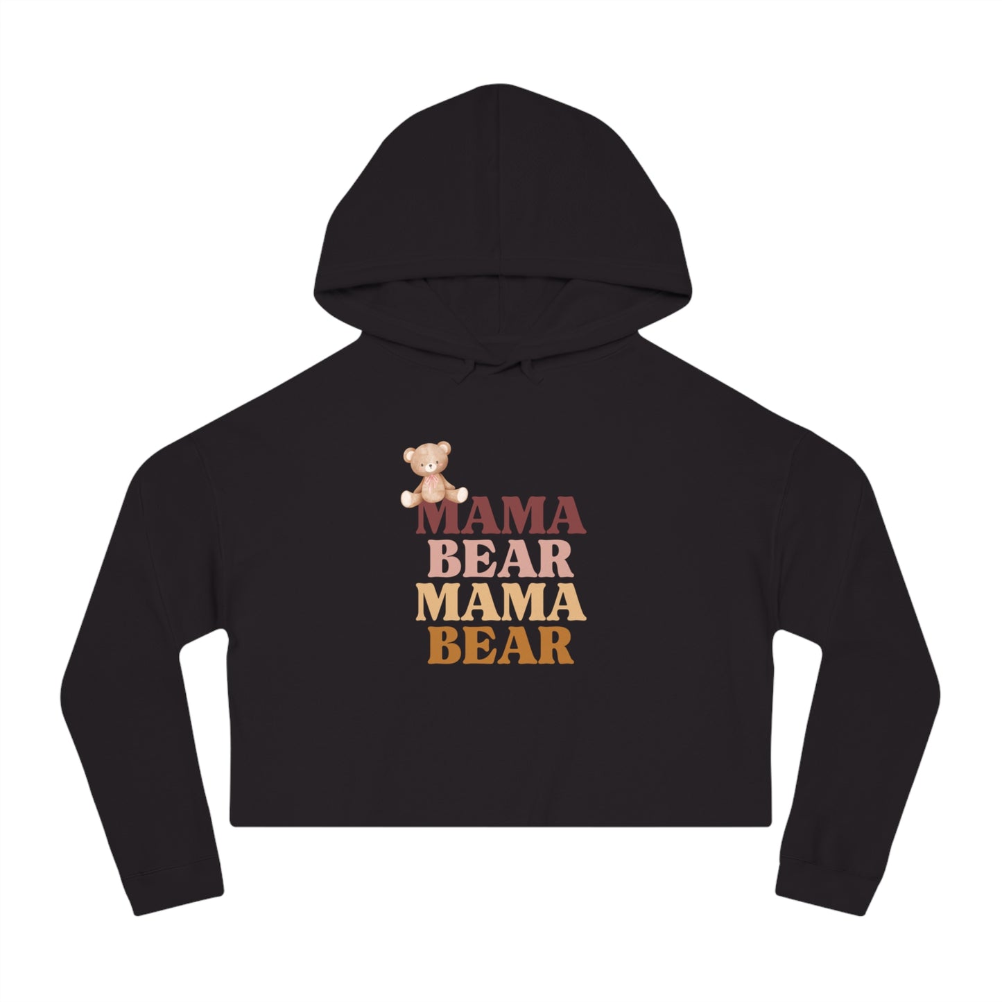 Women’s Cropped Hooded Sweatshirt Mama Bear