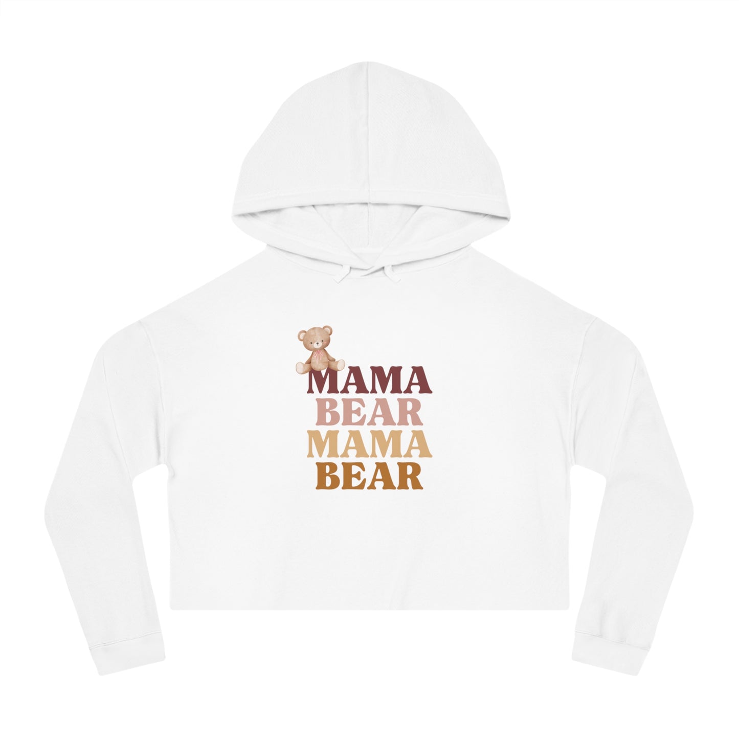 Women’s Cropped Hooded Sweatshirt Mama Bear