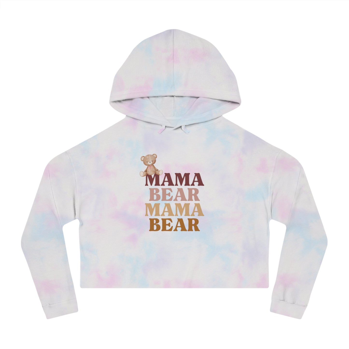 Women’s Cropped Hooded Sweatshirt Mama Bear