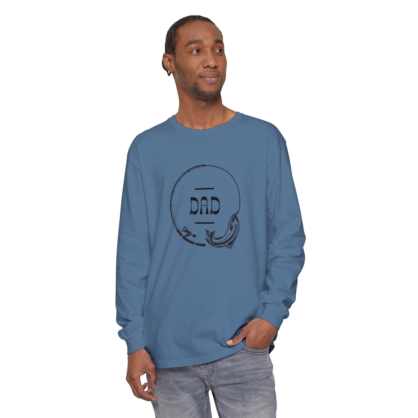 Unisex Dad Fishing Long Sleeve T-Shirt