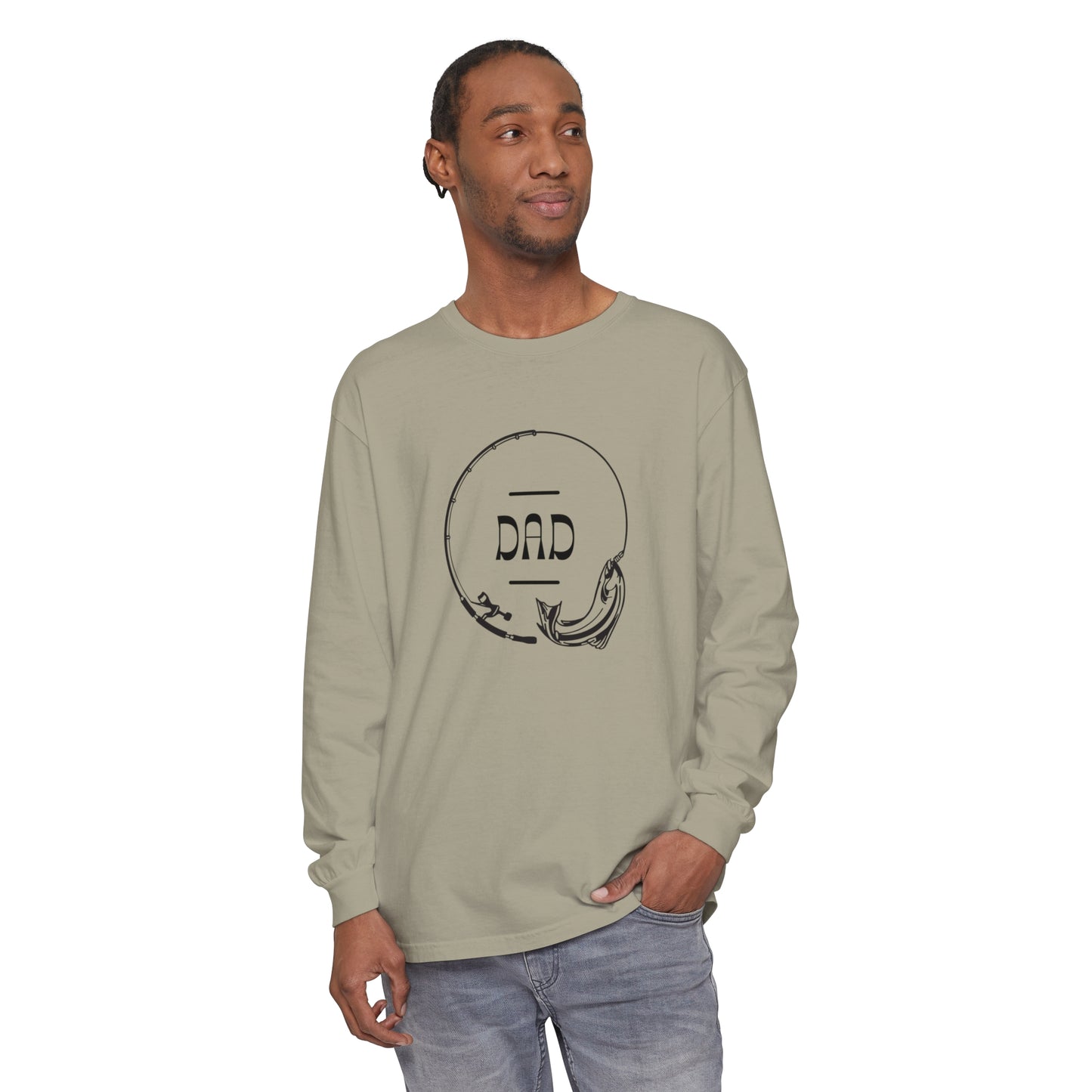 Unisex Dad Fishing Long Sleeve T-Shirt