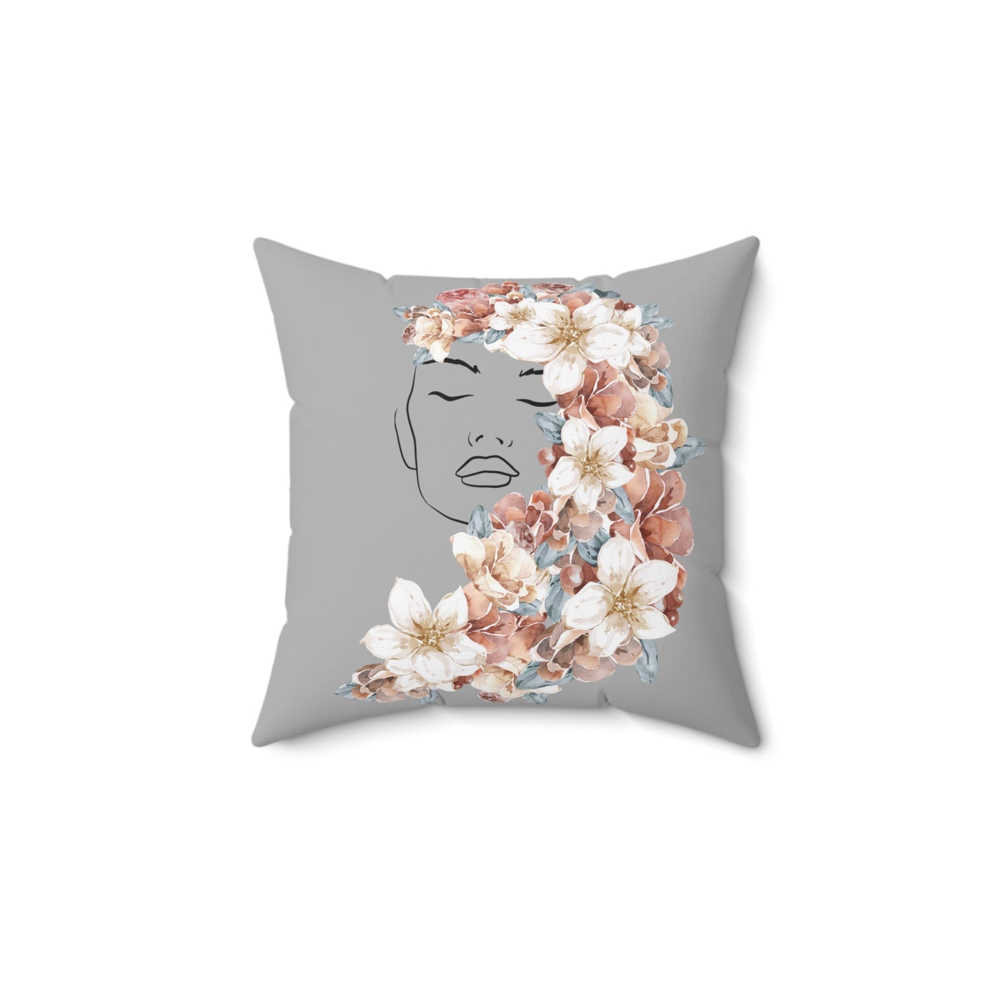 Flower Girl Square Pillow