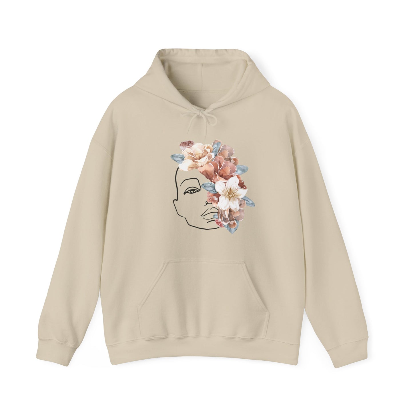 Flower Female Hooded Sweatshirt