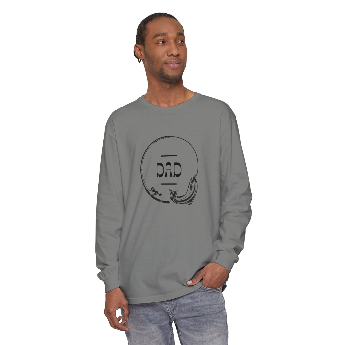 Unisex Dad Fishing Long Sleeve T-Shirt