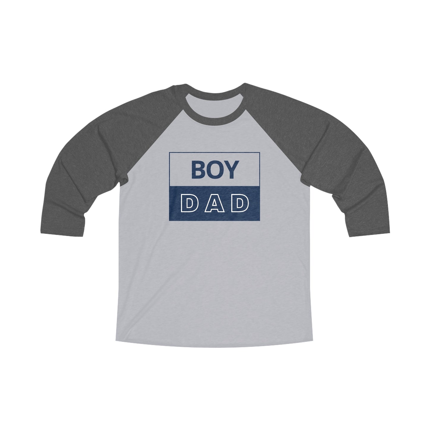 Unisex Tri-Blend 3\4  Boy Dad Raglan Tee