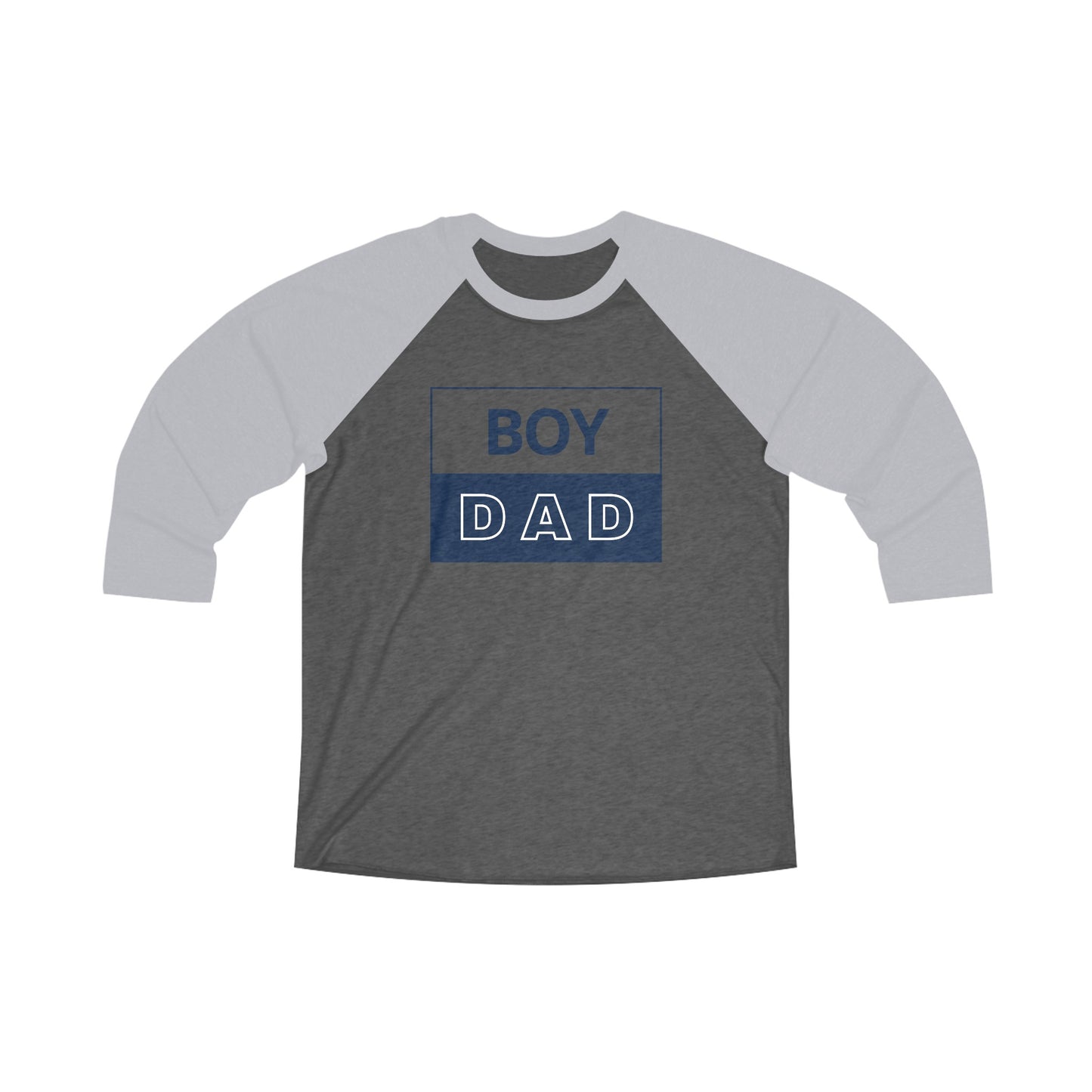 Unisex Tri-Blend 3\4  Boy Dad Raglan Tee