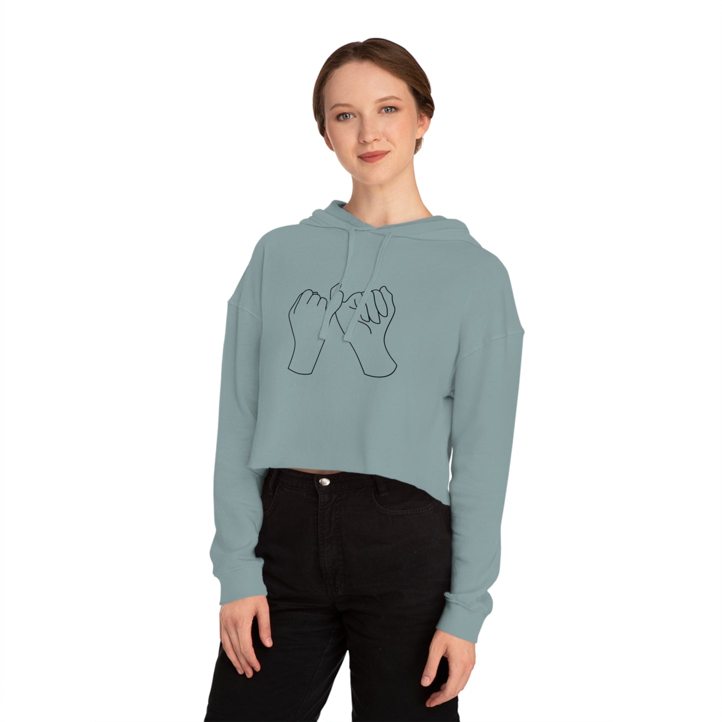 Women’s Cropped Hooded Sweatshirt Promise