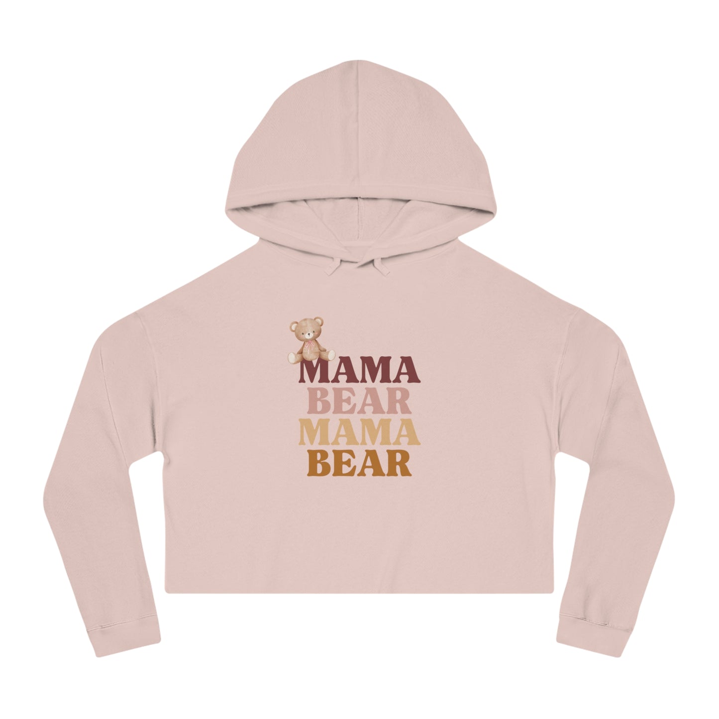 Women’s Cropped Hooded Sweatshirt Mama Bear