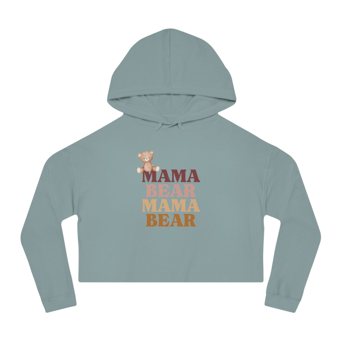 Women’s Cropped Hooded Sweatshirt Mama Bear