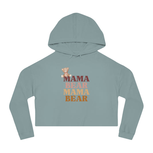 Women’s Cropped Hooded Sweatshirt Mama Bear